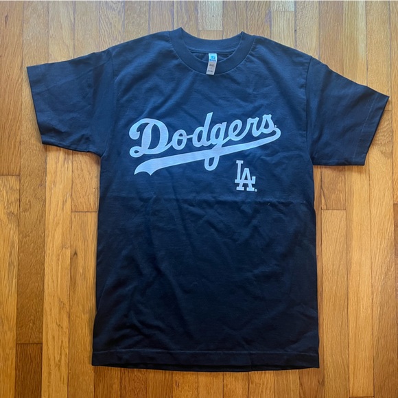 Los Angeles Dodgers T Shirt, Black, Small - Picture 1 of 2